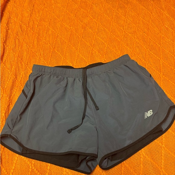 New Balance Gray Athletic Shorts Lightweight Performance - Picture 4 of 5